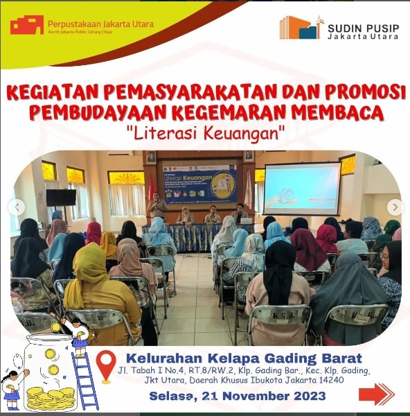 Yuk Belajar Literasi Keuangan Bareng Sudin Pusip Jakarta Utara